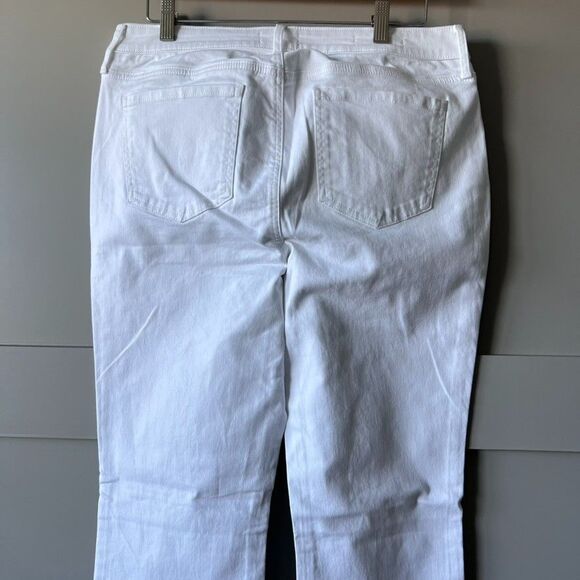 NYDJ Barbara Bootcut Jeans Womens Size 10 White Denim Mid-Rise Lift Tuck Stretch - Picture 7 of 16